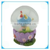 Easter Decor Resin And Glass Christmas Globe Water