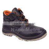 NMSAFETY Cow Split Leather Safety Shoes/work Shoes Double Density PU Outsole for Farming Work thumbnail-1