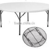 FTB-180R PLASTIC FOLDABLE OURDOOR ROUND TABLE thumbnail-1