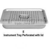 Instrument Tray With Perforated Lid and Bottom thumbnail-1