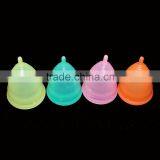 Free Sample Six Colors Reusable Big Size Medical Silicone Menstrual Cup thumbnail-3
