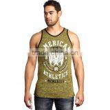 Men 's Bodybuilding Contrast Rib Tank thumbnail-1
