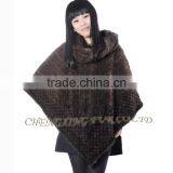 CX-B-M-33E Fashion In-stock Free Size Shawl/ Mink Fur Lady's Fur Cape thumbnail-6