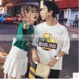 The Male Letter Couple Loose Short Sleeve T-shirt in Summer thumbnail-3