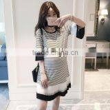 Zm31132a 2016 Wholesale Women Dresses Fashion Stripe Maternity Clothes thumbnail-1