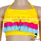 Fashion Max Children Colorful Ruffle Separable Rainbow Little Girl Swimwear Suit Clothes thumbnail-4