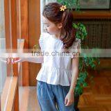 S17608A High Quality Plain T Shirt Girls Sleeveless T Shirt thumbnail-3