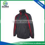 OEM Polyester Spandex Quarter Contrast Zip 2 Side Pockets Men Windbreaker Pullover Jacket thumbnail-3