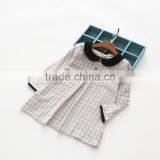 Autumn Casual Sweet Style Plaid Cotton Girls Children Latest Fashion Dress thumbnail-3