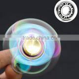 New Color Finger Gyro Rainbow Fingertips Gyro Three Leaf Colorful Metal Gyro Factory Direct Stock thumbnail-3