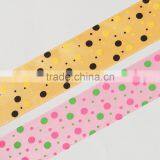 25mm Wide Polka Dot Single Face Satin Ribbon thumbnail-3