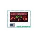 Red / Yellow Handball Scoreboard With Team Name , Aluminum Housing 160cm x 80cm thumbnail-1