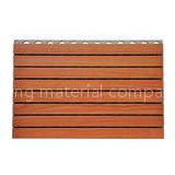 Fire - Resistance Wooden Grooved Acoustic Panel For Offices Walls
