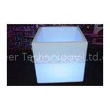 Waterproof Illuminated Planter Pots , Led Flower Pot Cube for Party / Home Decoration thumbnail-1