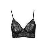 OEM Black Grace Triangle Cup Lace Bralettes Wirefree leisure style