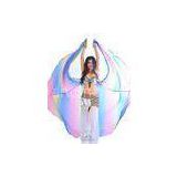 Mixed Color Polyester Belly Dance Wings Gradation Style In Practice Wear