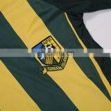 YS-YXL Black and Golden Striped New Soccer Player Jersey thumbnail-4
