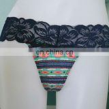 ladies hot sell ladies' sexy fancy panty thong lace waist thong