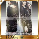 Women Autumn Knitted Crewneck Snowflake Long Sweater thumbnail-1