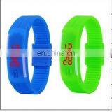 Wholesale Mix 10colors LED Touch Screen Bracelet Couple Tables Silicone Mini Electronic Watch New Fashion Men Women WATCH thumbnail-5