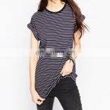 Casual Lady Extra Long T-shirt for Summer in Cotton Material thumbnail-1