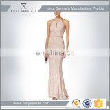 Wholesale Top Quality Sleeves Blush Sheath evening Dress for women