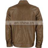 Custom Men High Quality pu Leather Jacket thumbnail-3