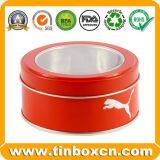 Embossed/Transparent Window Round Tin Box thumbnail-3