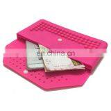 Block Recatangele Cluth Phone Card Holder Wallet Fashion Jelly Silicone Wallet Purse thumbnail-5