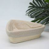 Triangle Croissant Rattan Banneton Bread Proofing Basket With Cloth Cover thumbnail-3