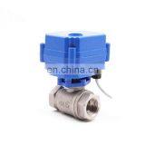 2 Way CWX-15NDN15 DN 20 DN25 DN32 DN50 DC5V DC12V DC24V Mini Electric Actuator Motor Operated Ball Valve thumbnail-3