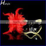 Party Mask, Venetian Mask, Halloween Mask With Purple Feather Flower SC072 thumbnail-5