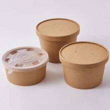 500ml Kraft Bowl Disposable Soup Bowls Kraft Paper Custom Packaging Food Bowl Eco Friendly Containers thumbnail-1