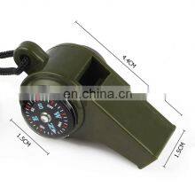 Wholesale Emergency Survival Whistle Led Light Thermometer Compass Survival Whistle thumbnail-4