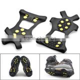 10 spikes non-slip ice gripper rubber shoe covers