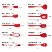 Factory Wholesale Silicone Kitchen Utensil Set Cooking Tools Silicone Kitchen Accessories thumbnail-4