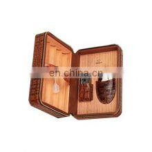 Croco Leather Cigar Travel Humidor Manufacturer Wholesale Solid Cigar Case Cedar Wooden Cigar Humidor thumbnail-5