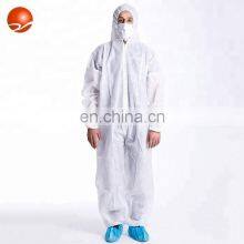 Durable PP Non Woven Disposable Hood Coverall Suit Safety Coveralls Ppe Microporus Breathable Coveralls thumbnail-2