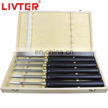 Full Set Of HSS Wood Carving Tools Chisel and Punch With Wooden Handle For Wood Lathe Machine thumbnail-3
