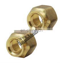 Refrigeration Brass Fitting Straight Knurling Brass Inserts Nut Self-Locking Blind Threaded Inserts Brass Nut thumbnail-5