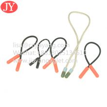pvc zipper pulls nylon rope with zipper slider cord luggage zipper pull cord high quality