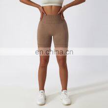Hot Sale Gym Seamless Biker Shorts High Waist Yoga Scrunch Butt Leggings thumbnail-2