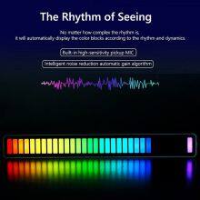 RGB Pickup Rhythm Lights Rechargeable Voice Control LED Music Sync Light Car Pickup Lamp Rhythm Light thumbnail-3