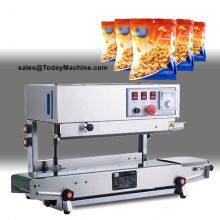 Heat Plastic Bag Oil Food Pouch Packing Automatic Continuous Band Sealing Machine thumbnail-5