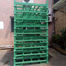 Commercial Warehouse Folding Stackable Storage Rack Industrial Collapsible Pallet Stacking Frame thumbnail-4
