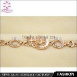 2015 Yiwu New Products Rose Gold Plated Bracelet and White Rhinestones and Fresh Water Shell thumbnail-3