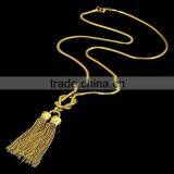 Vintage Tassel Necklace Chain Gold Necklace Designs in 10 Grams thumbnail-1