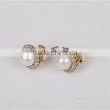 High Quality 9k Gold Fresh Wather Pearl Stud Earring for Women thumbnail-3