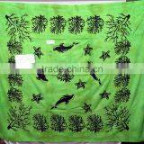 Green Color Tye-die Tapestry Boho Art Hippie Throw New Arrival Fish Printed Tapestry thumbnail-3