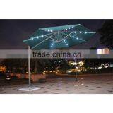 8 Bone Round Solar Led Umbrella Light Waterproof Material Umbrella Fabric Umbrella Beach thumbnail-2